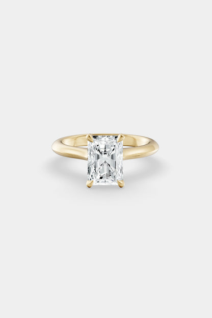 Diamond Solitaire Ring | Traditional Band