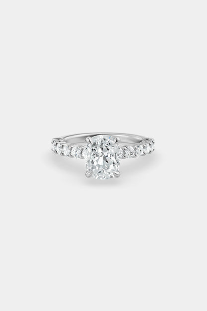 Diamond Solitaire Ring | 0.05ct Diamond Half Eternity Band