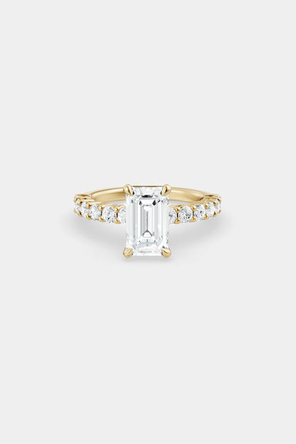 Diamond Solitaire Ring | 0.05ct Diamond Half Eternity Band