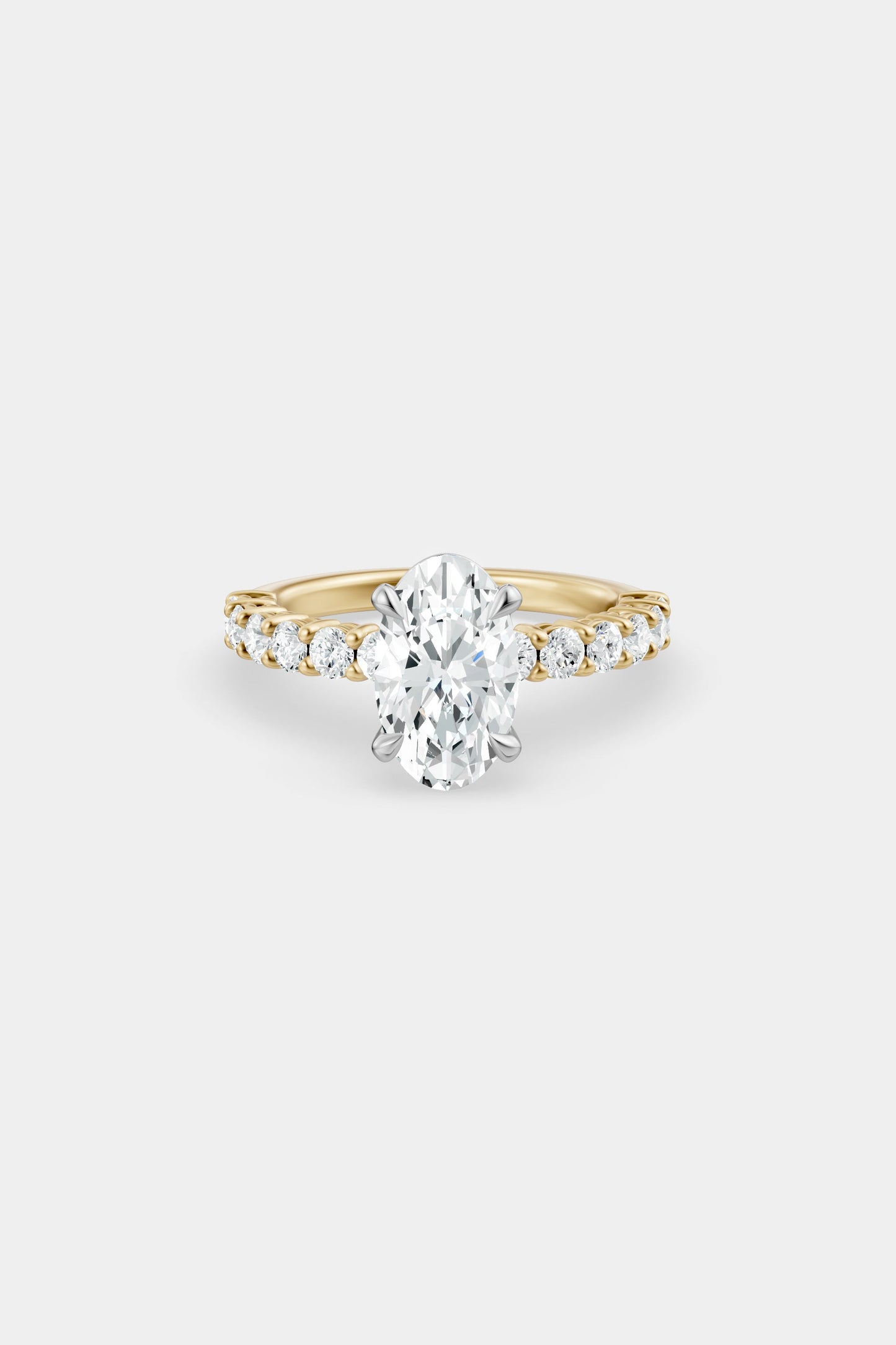 Diamond Solitaire Ring | 0.05ct Diamond Half Eternity Band