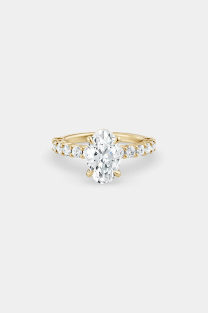 Diamond Solitaire Ring | 0.05ct Diamond Half Eternity Band