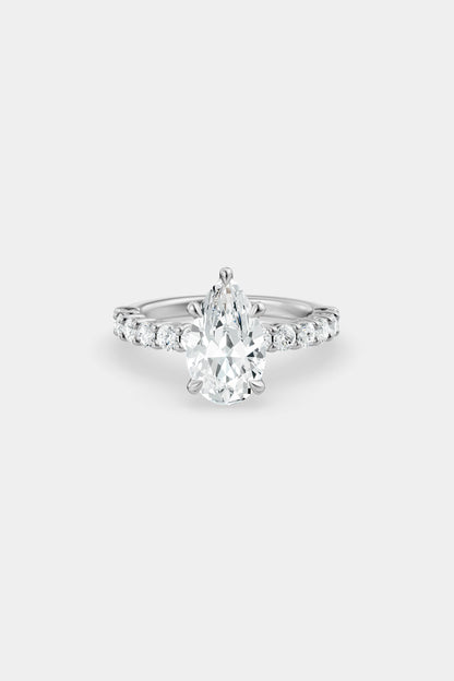 Diamond Solitaire Ring | 0.05ct Diamond Half Eternity Band