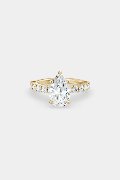 Diamond Solitaire Ring | 0.05ct Diamond Half Eternity Band