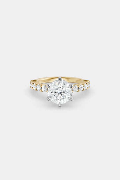 Diamond Solitaire Ring | 0.05ct Diamond Half Eternity Band