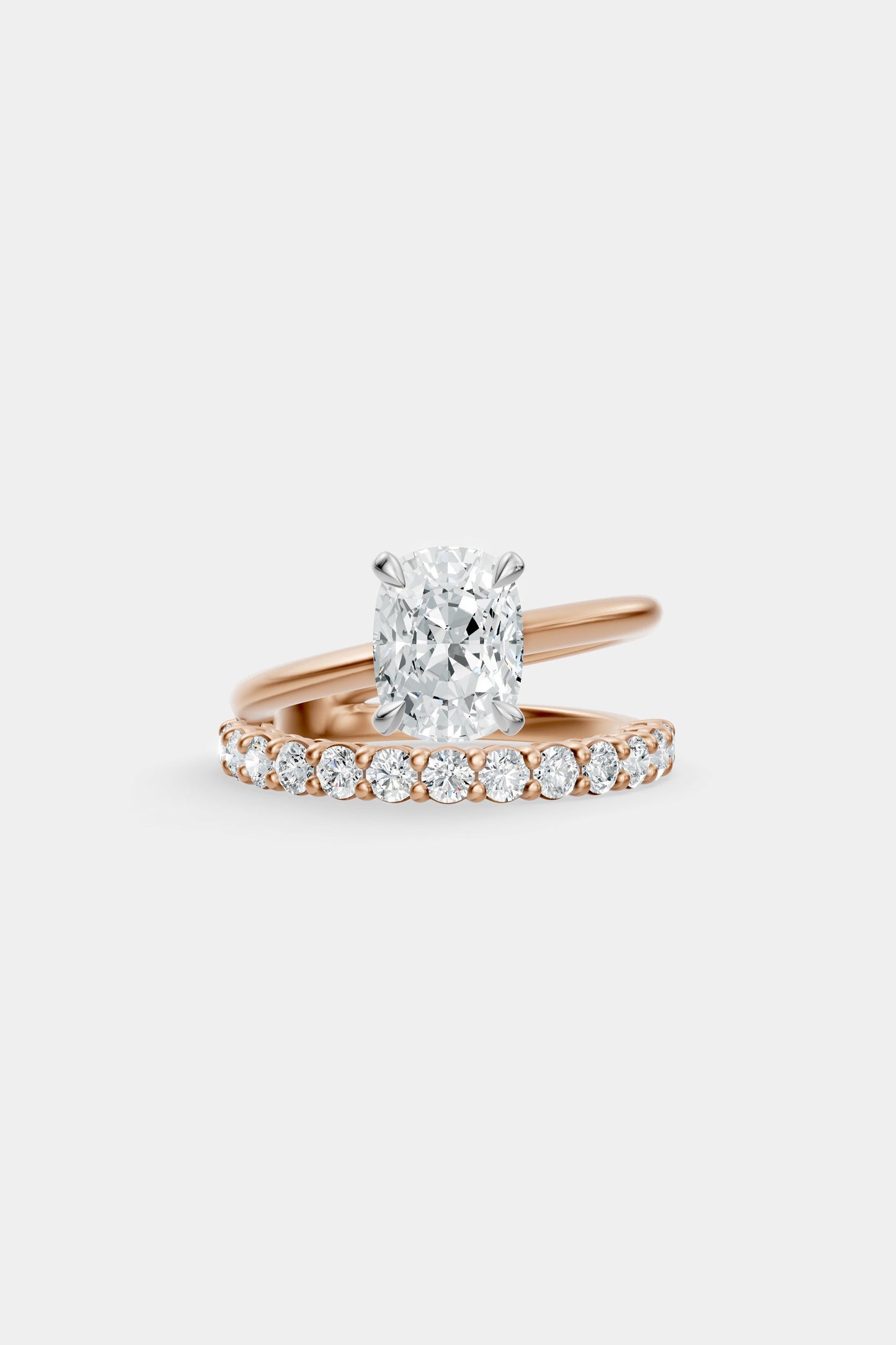 Double Band Diamond Ring | 0.05ct Diamond Band