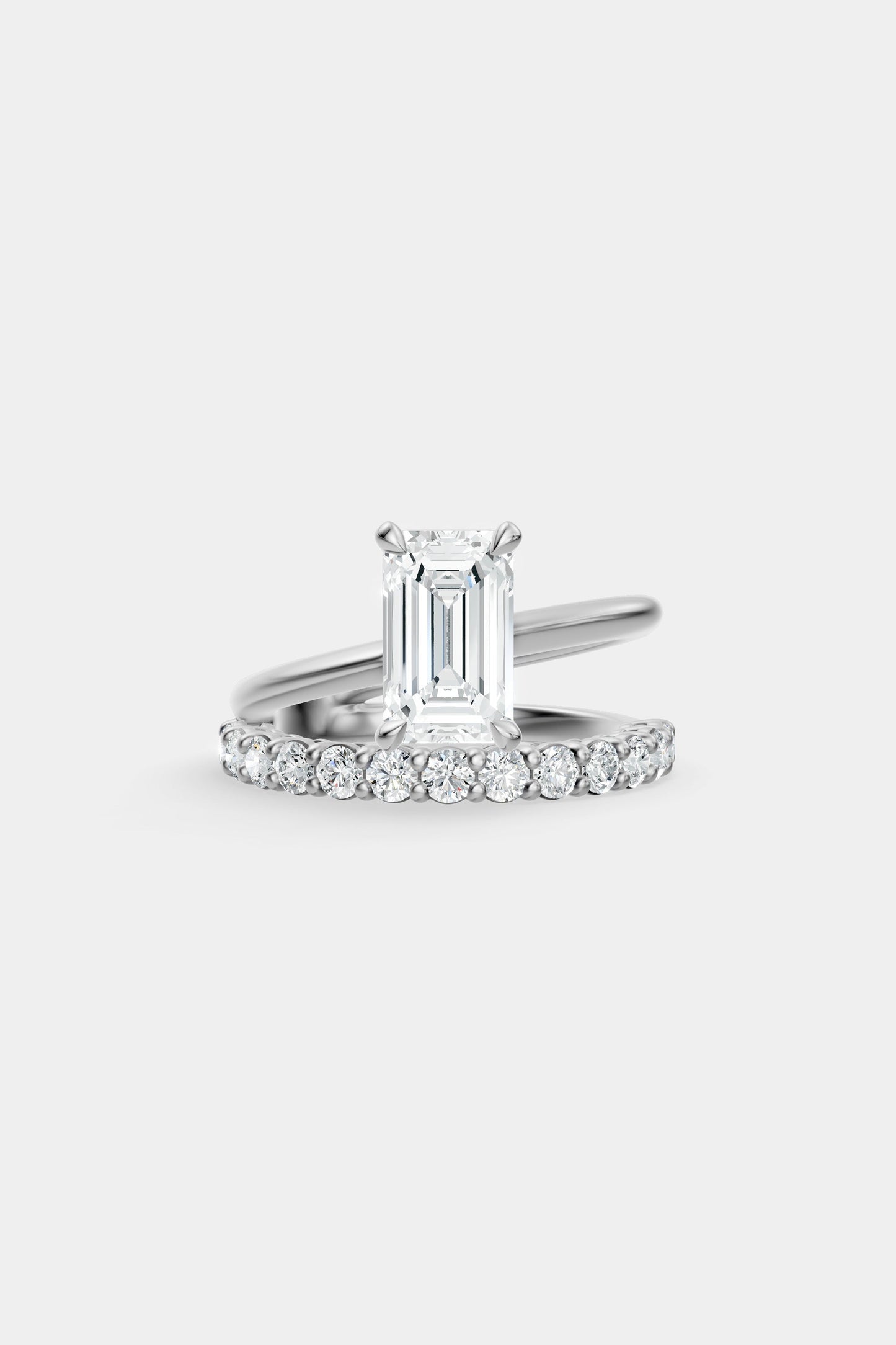 Double Band Diamond Ring | 0.05ct Diamond Band