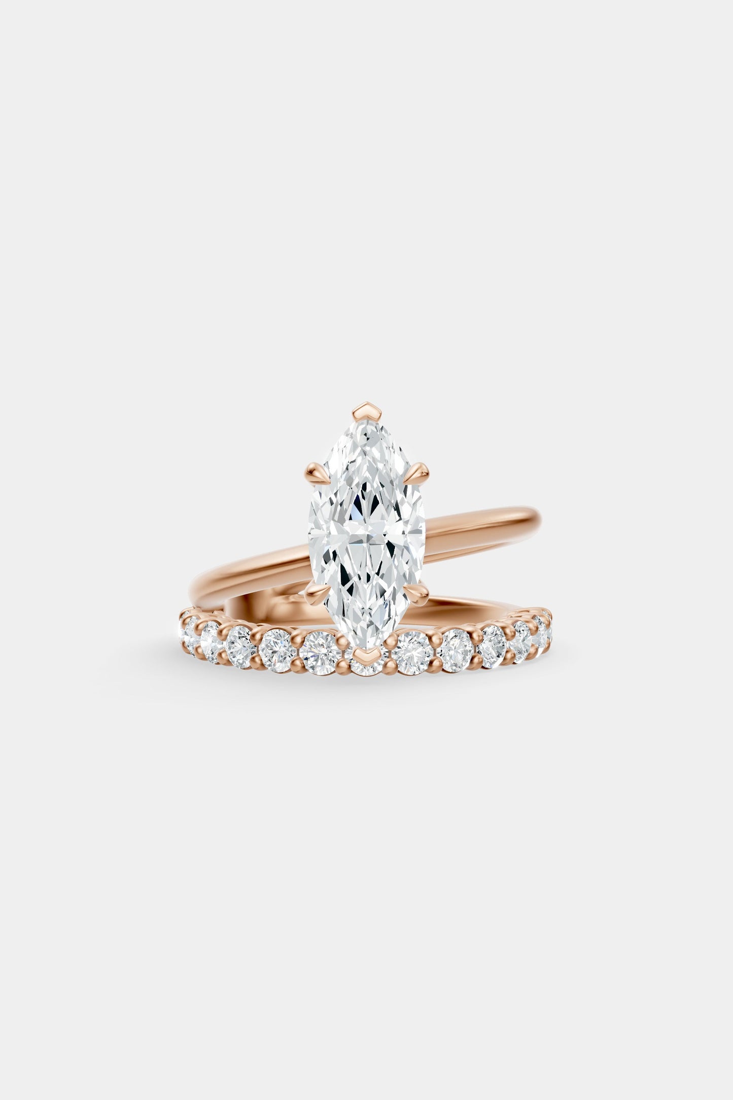 Double Band Diamond Ring | 0.05ct Diamond Band