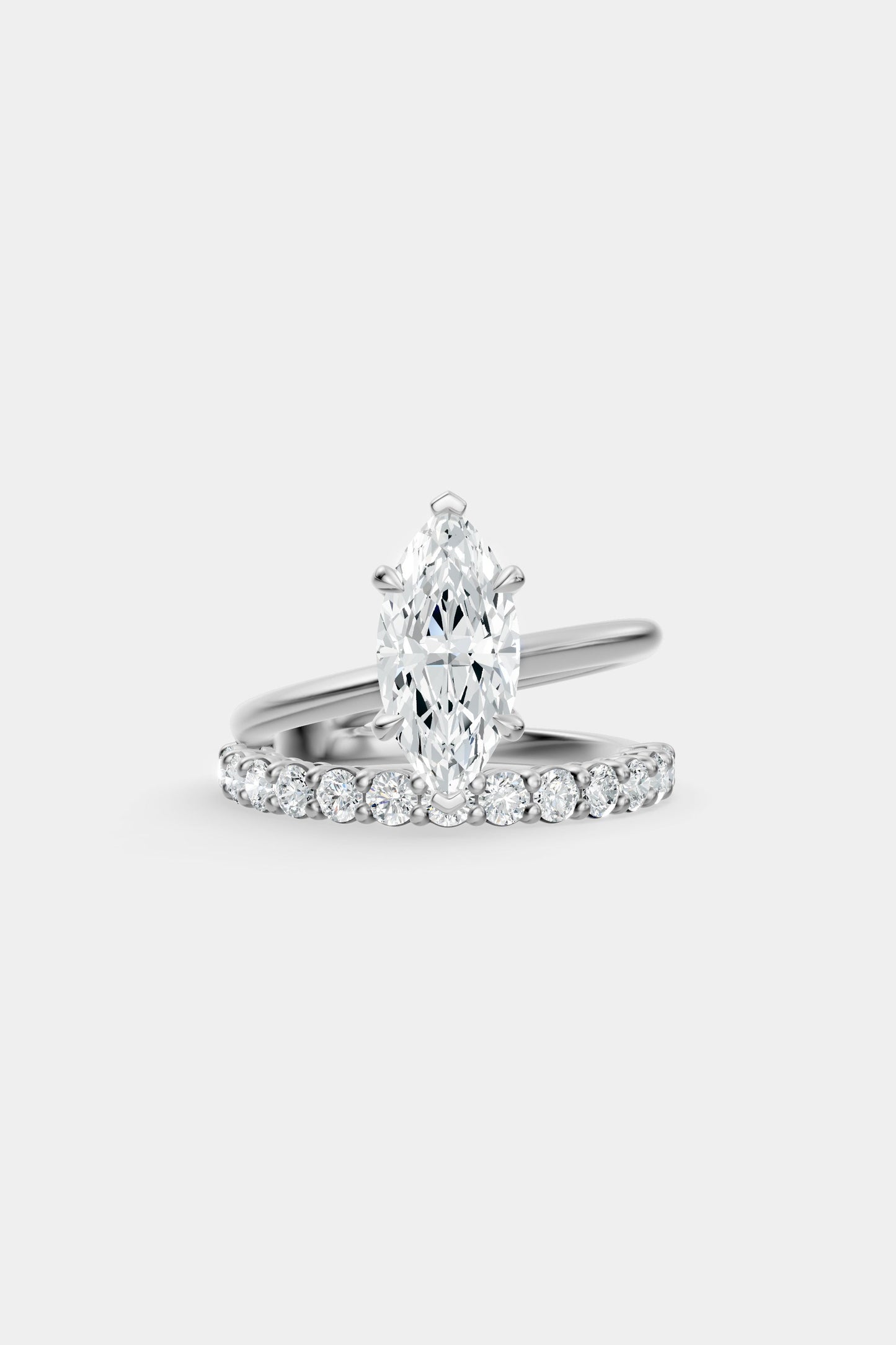 Double Band Diamond Ring | 0.05ct Diamond Band
