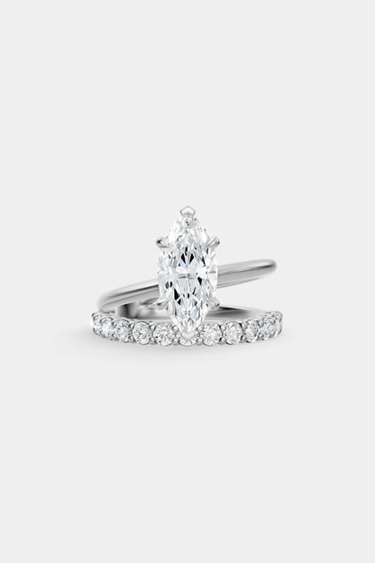 Double Band Diamond Ring | 0.05ct Diamond Band