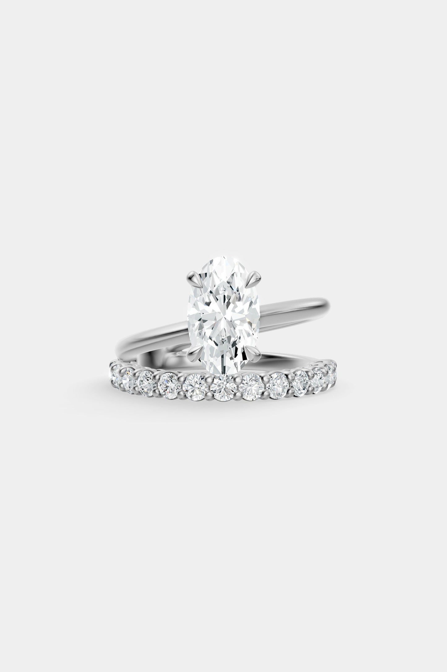 Double Band Diamond Ring | 0.05ct Diamond Band