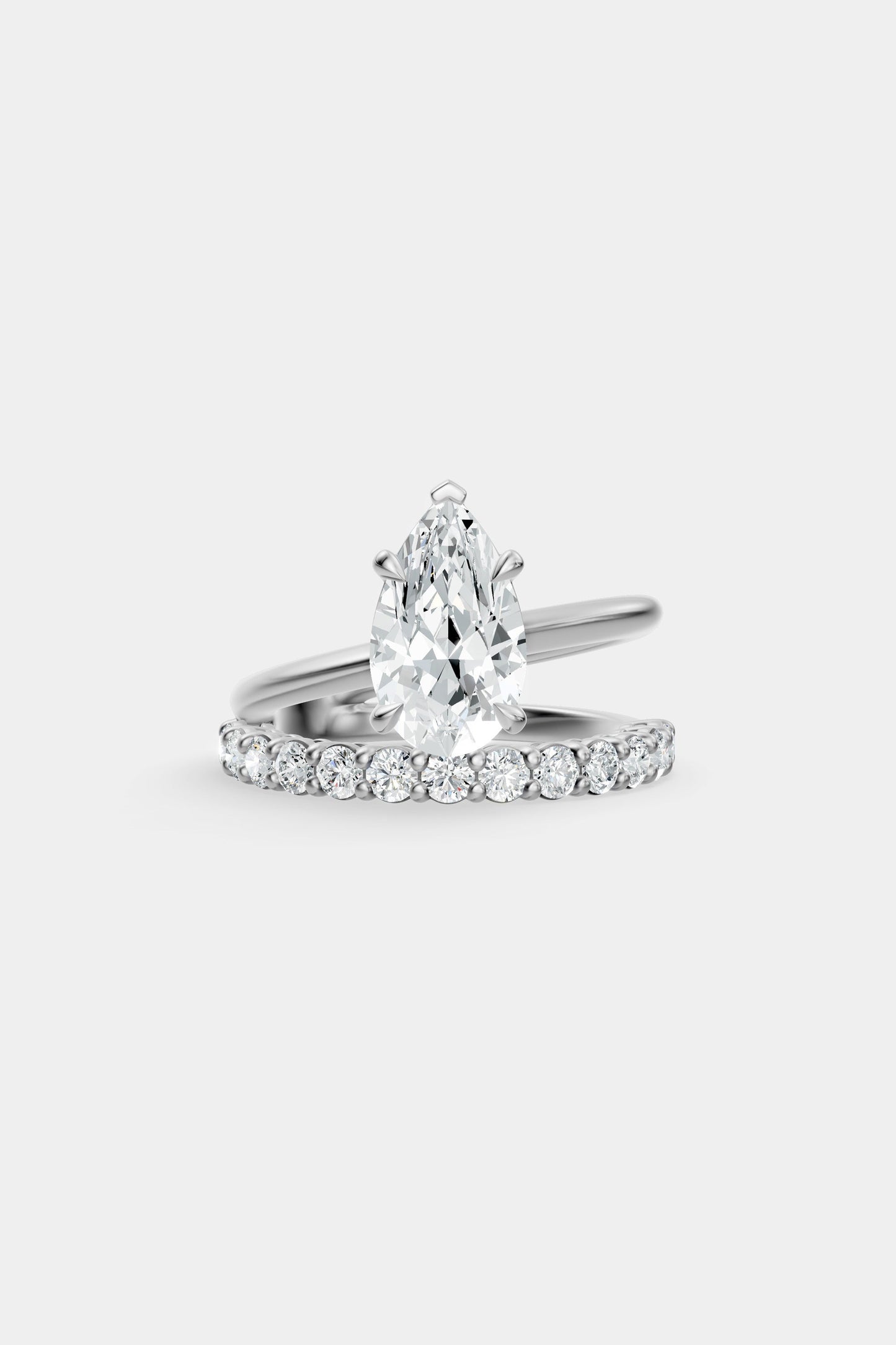 Double Band Diamond Ring | 0.05ct Diamond Band