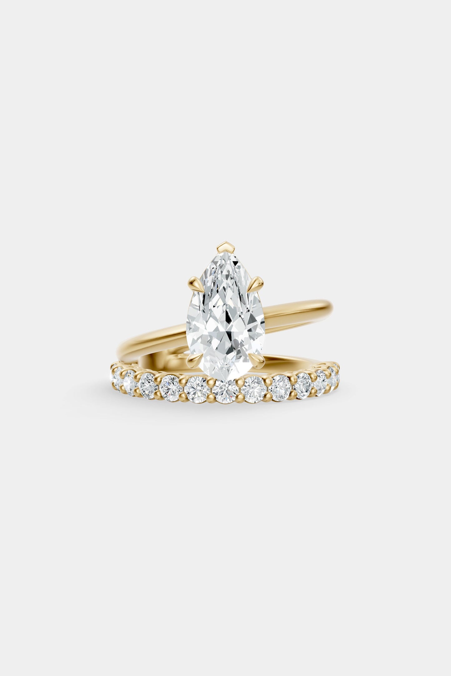 Double Band Diamond Ring | 0.05ct Diamond Band