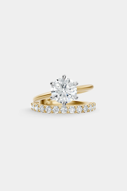 Double Band Diamond Ring | 0.05ct Diamond Band