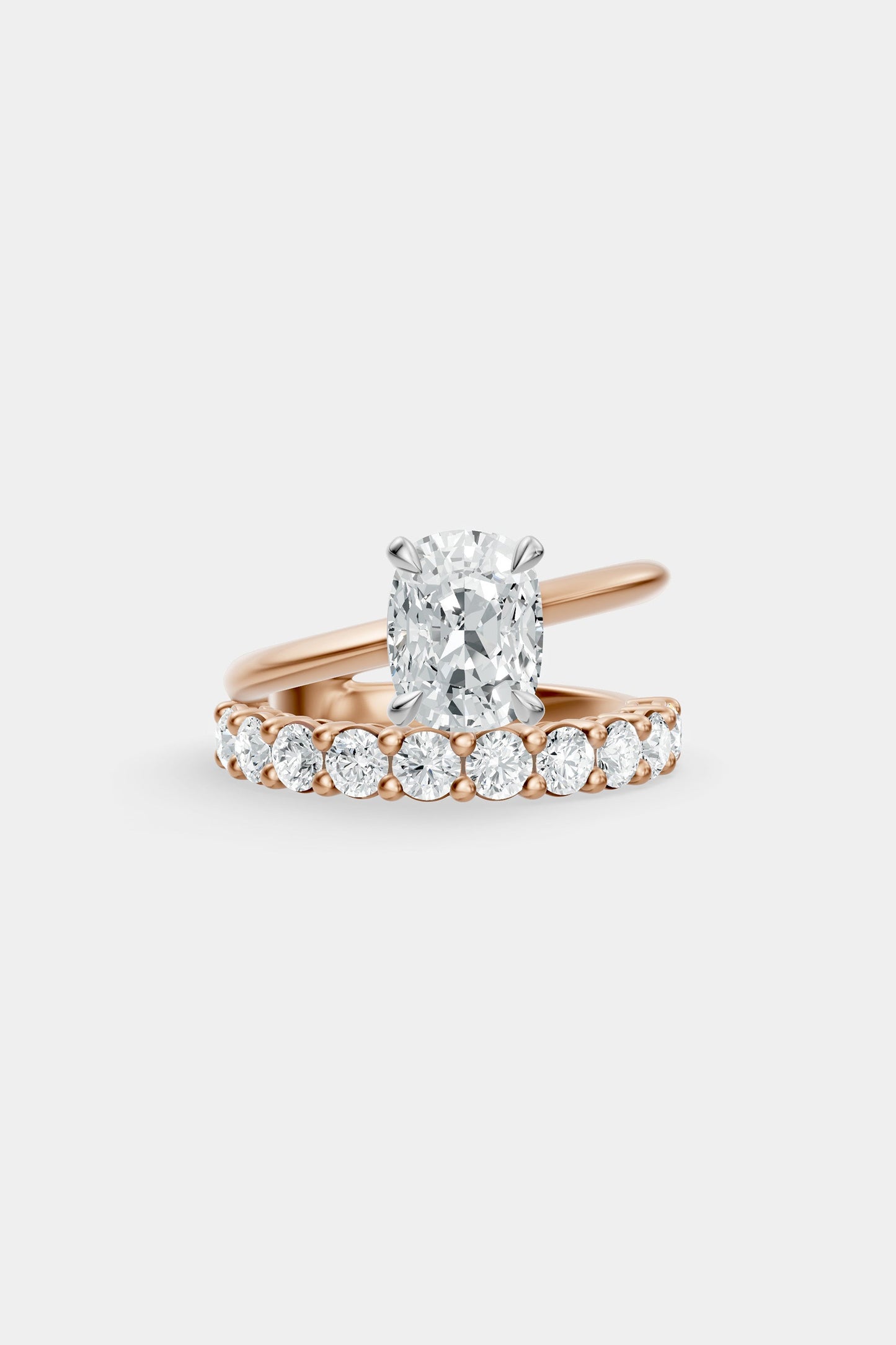 Double Band Diamond Ring | 0.10ct Diamond Band