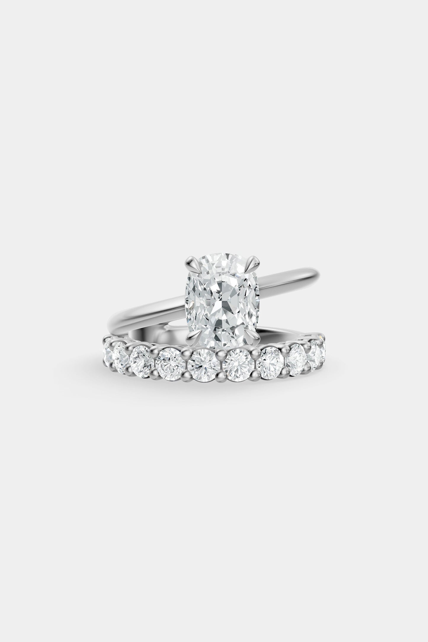 Double Band Diamond Ring | 0.10ct Diamond Band