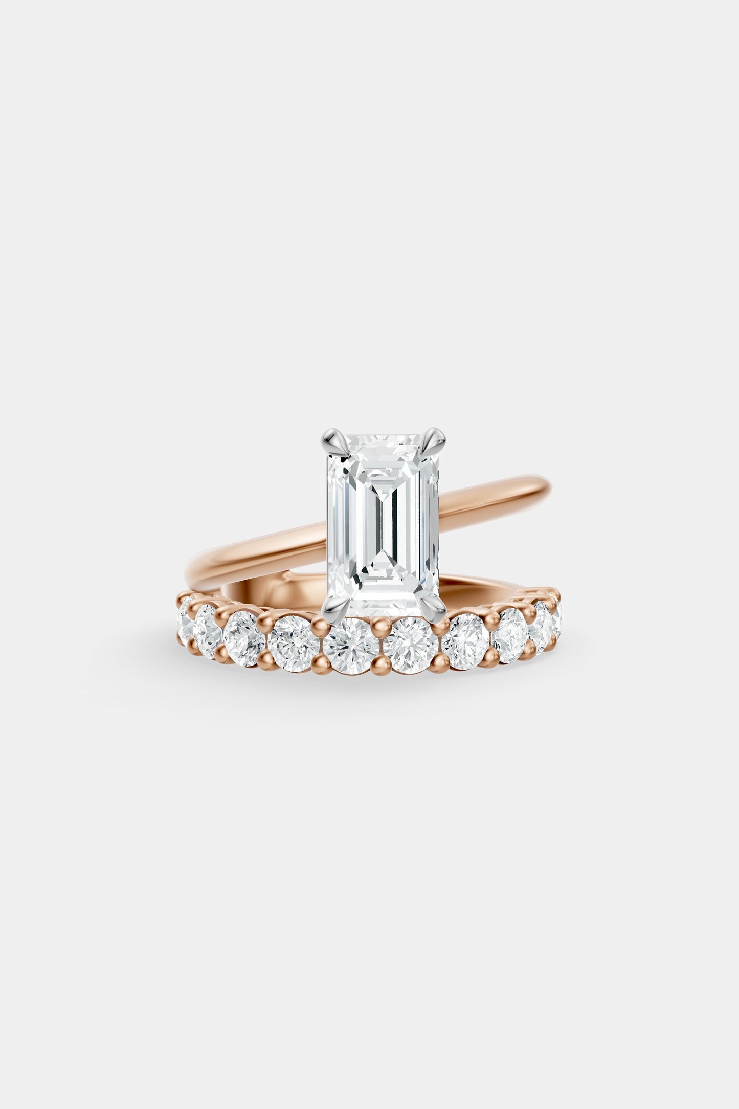 Double Band Diamond Ring | 0.10ct Diamond Band