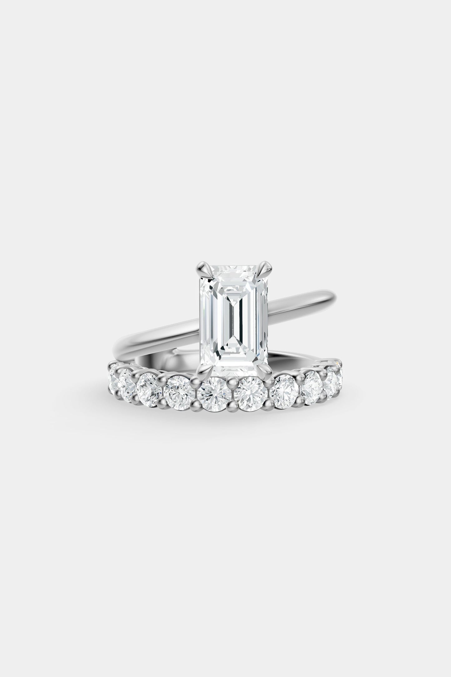 Double Band Diamond Ring | 0.10ct Diamond Band