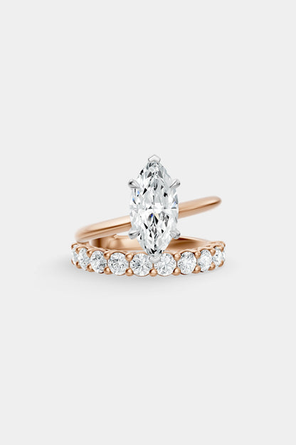 Double Band Diamond Ring | 0.10ct Diamond Band