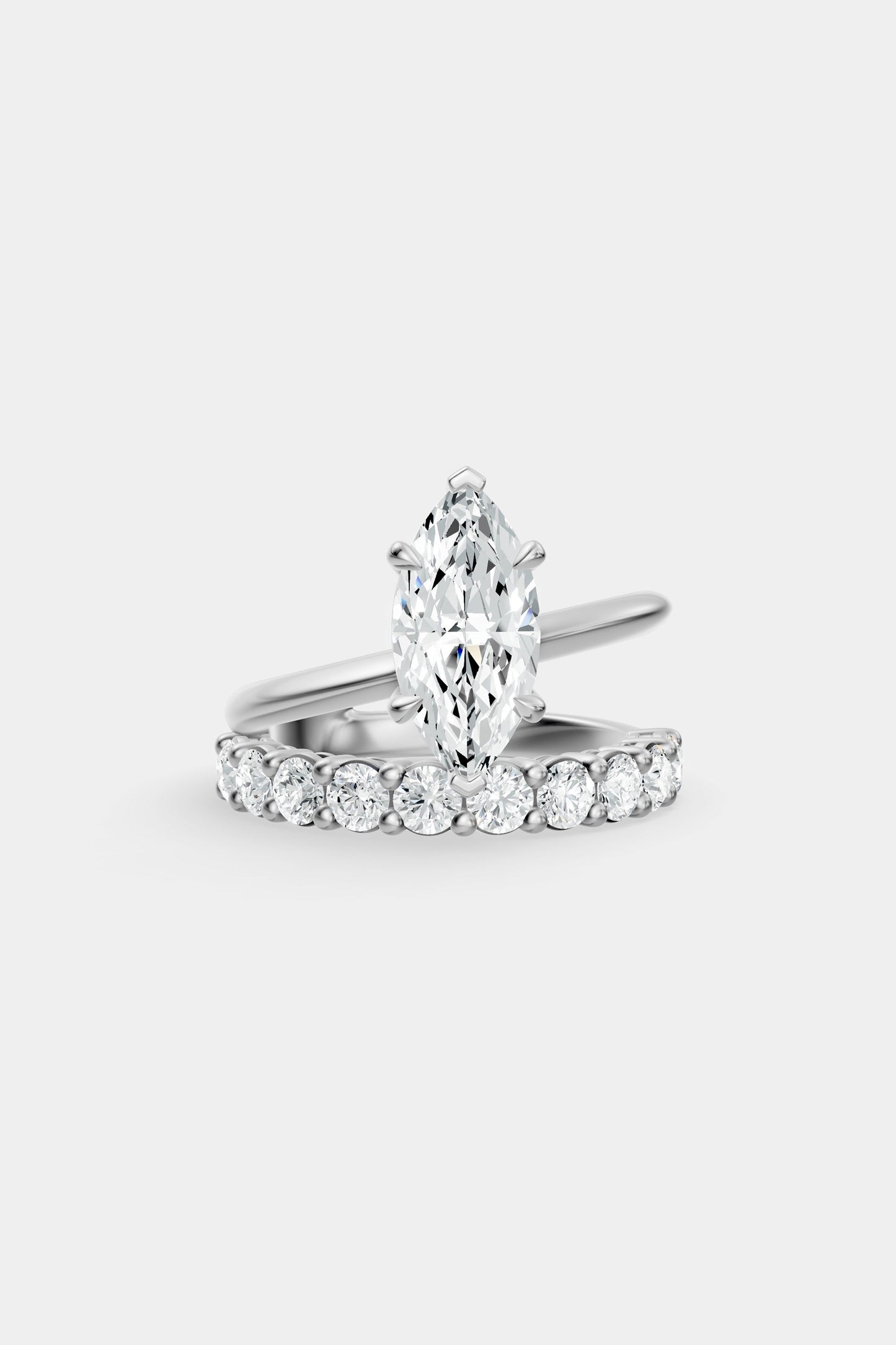 Double Band Diamond Ring | 0.10ct Diamond Band