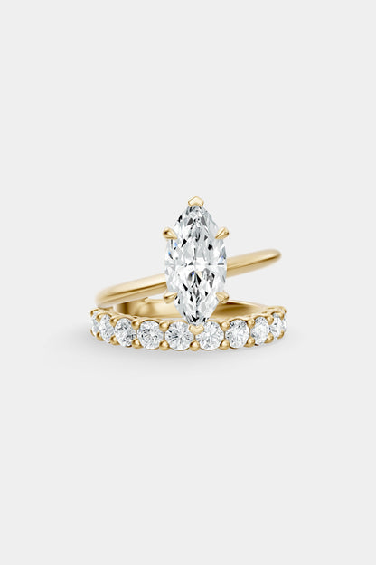 Double Band Diamond Ring | 0.10ct Diamond Band