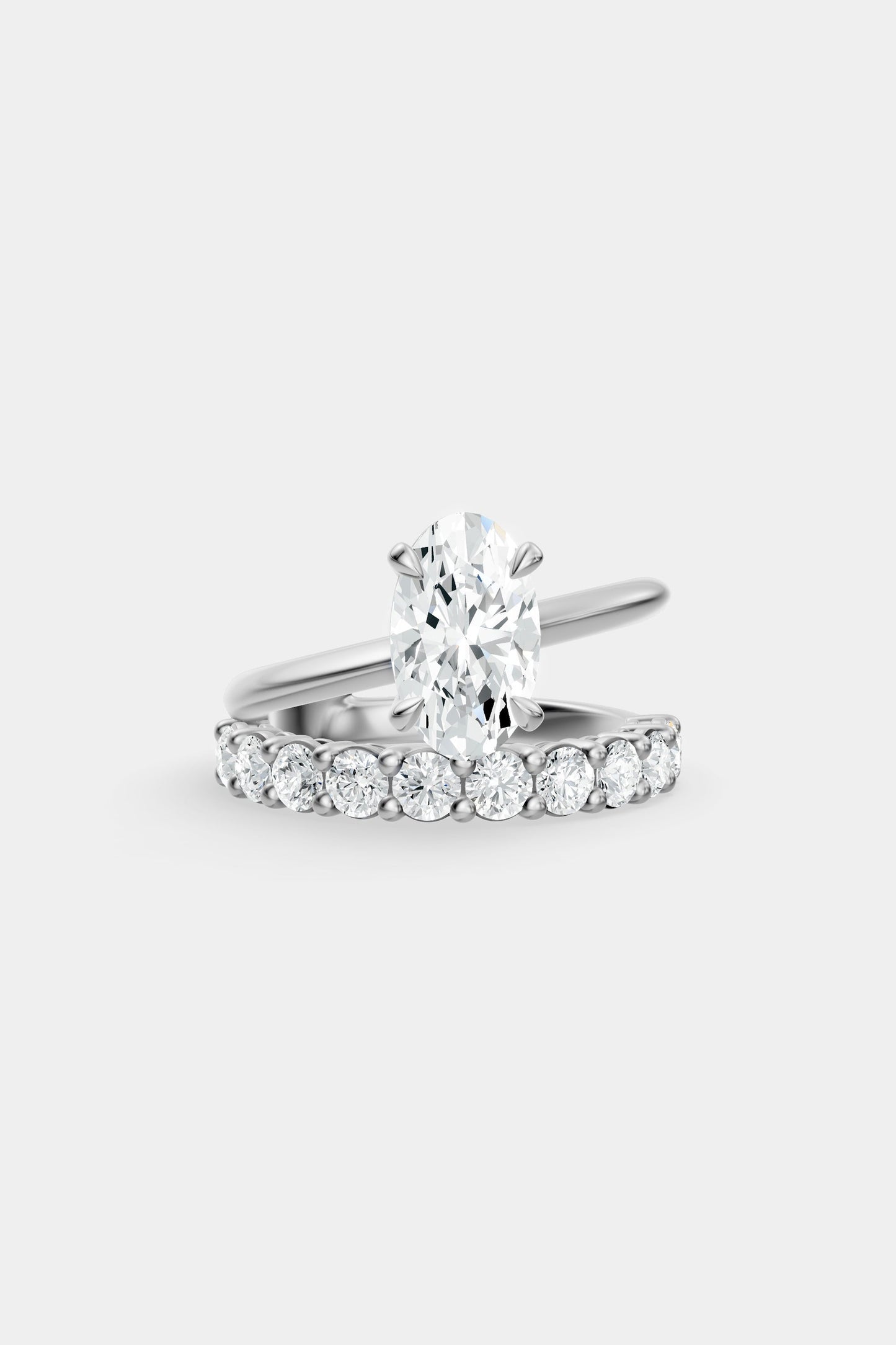 Double Band Diamond Ring | 0.10ct Diamond Band