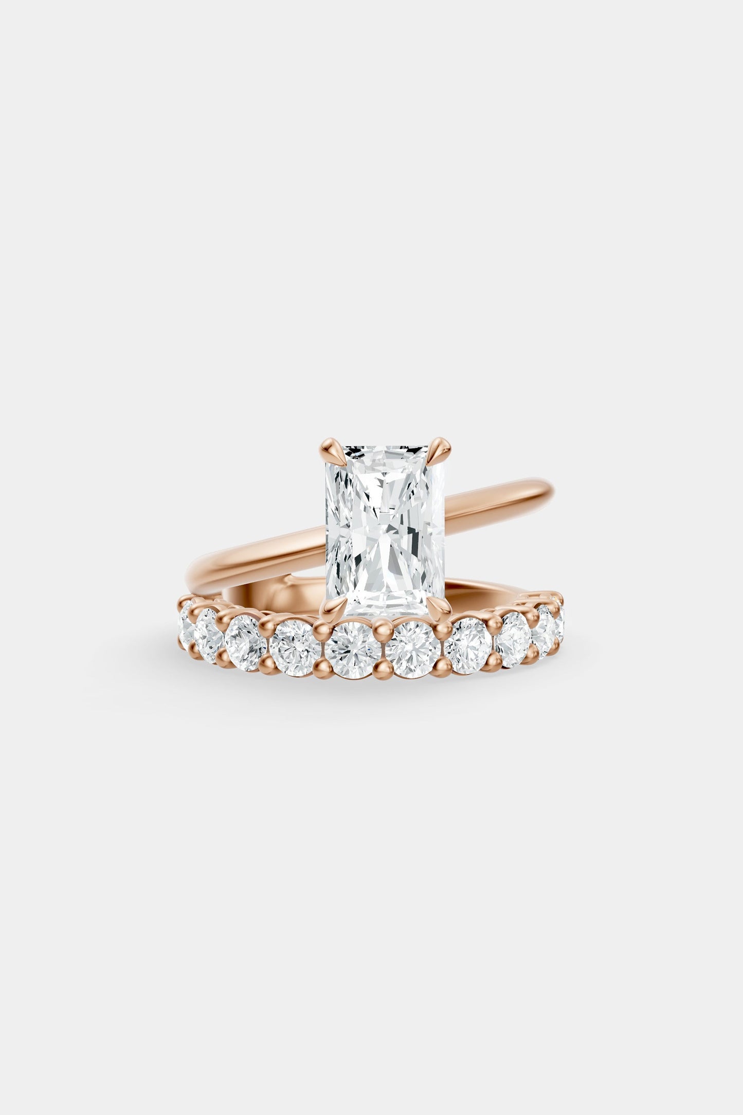 Double Band Diamond Ring | 0.10ct Diamond Band