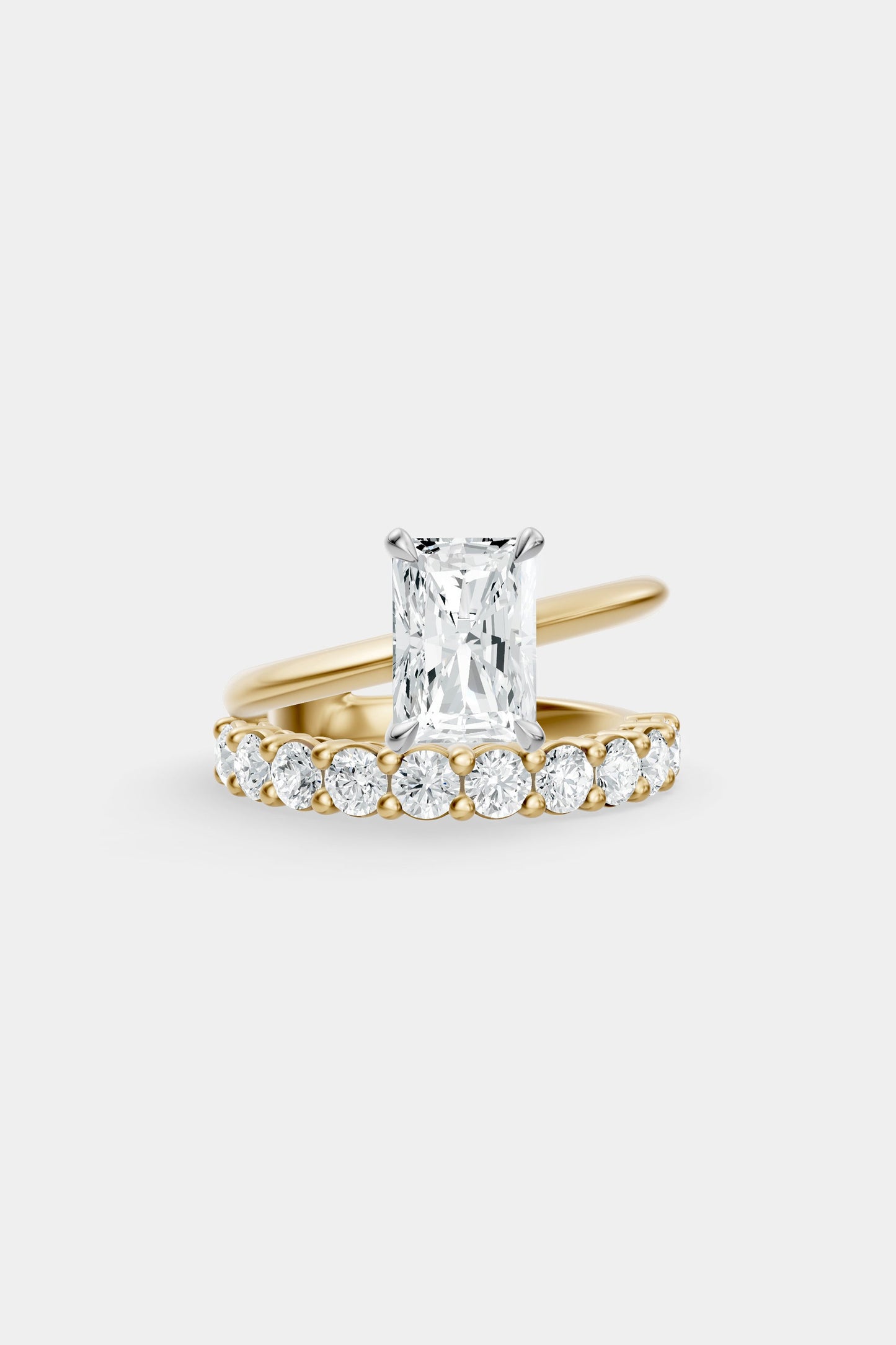 Double Band Diamond Ring | 0.10ct Diamond Band