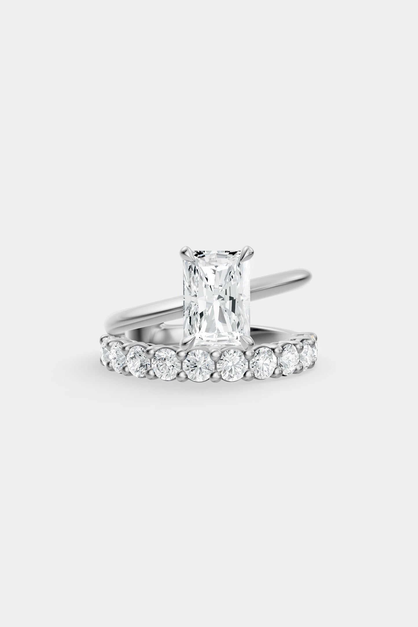 Double Band Diamond Ring | 0.10ct Diamond Band