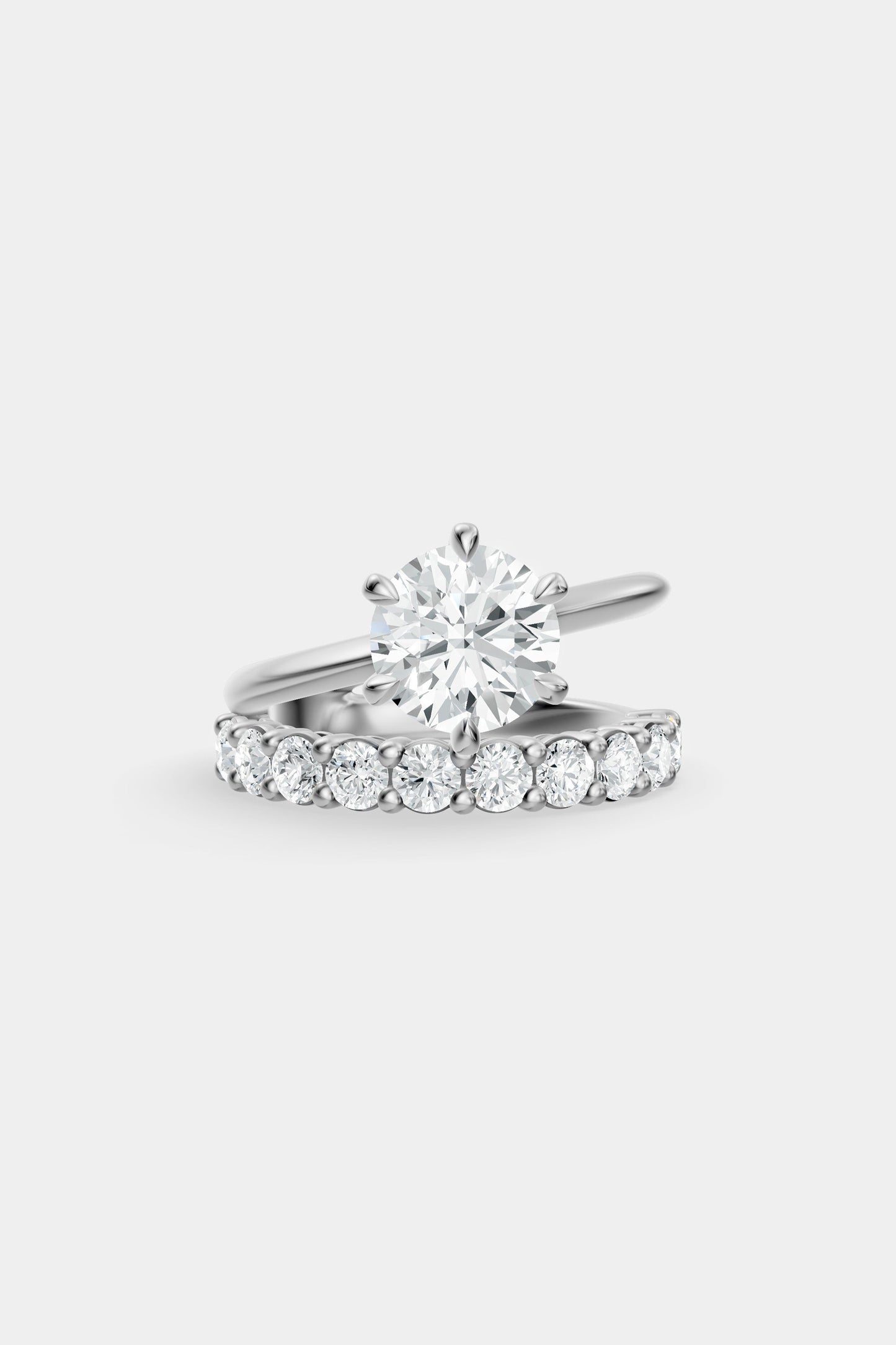 Double Band Diamond Ring | 0.10ct Diamond Band