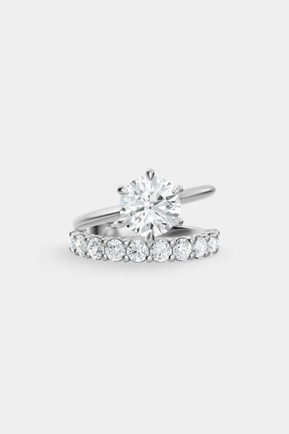 Double Band Diamond Ring | 0.10ct Diamond Band