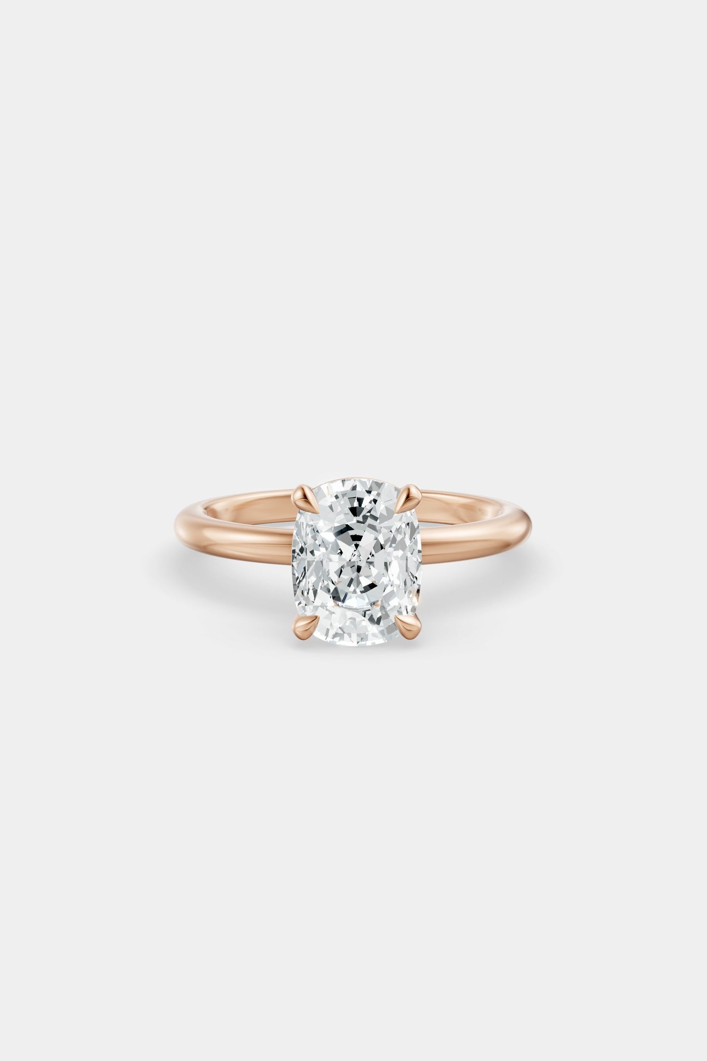 Diamond Solitaire Ring | Traditional Band