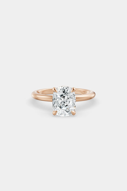 Diamond Solitaire Ring | Traditional Band