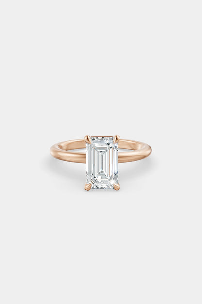Diamond Solitaire Ring | Traditional Band