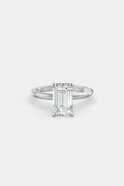 Diamond Solitaire Ring | Traditional Band
