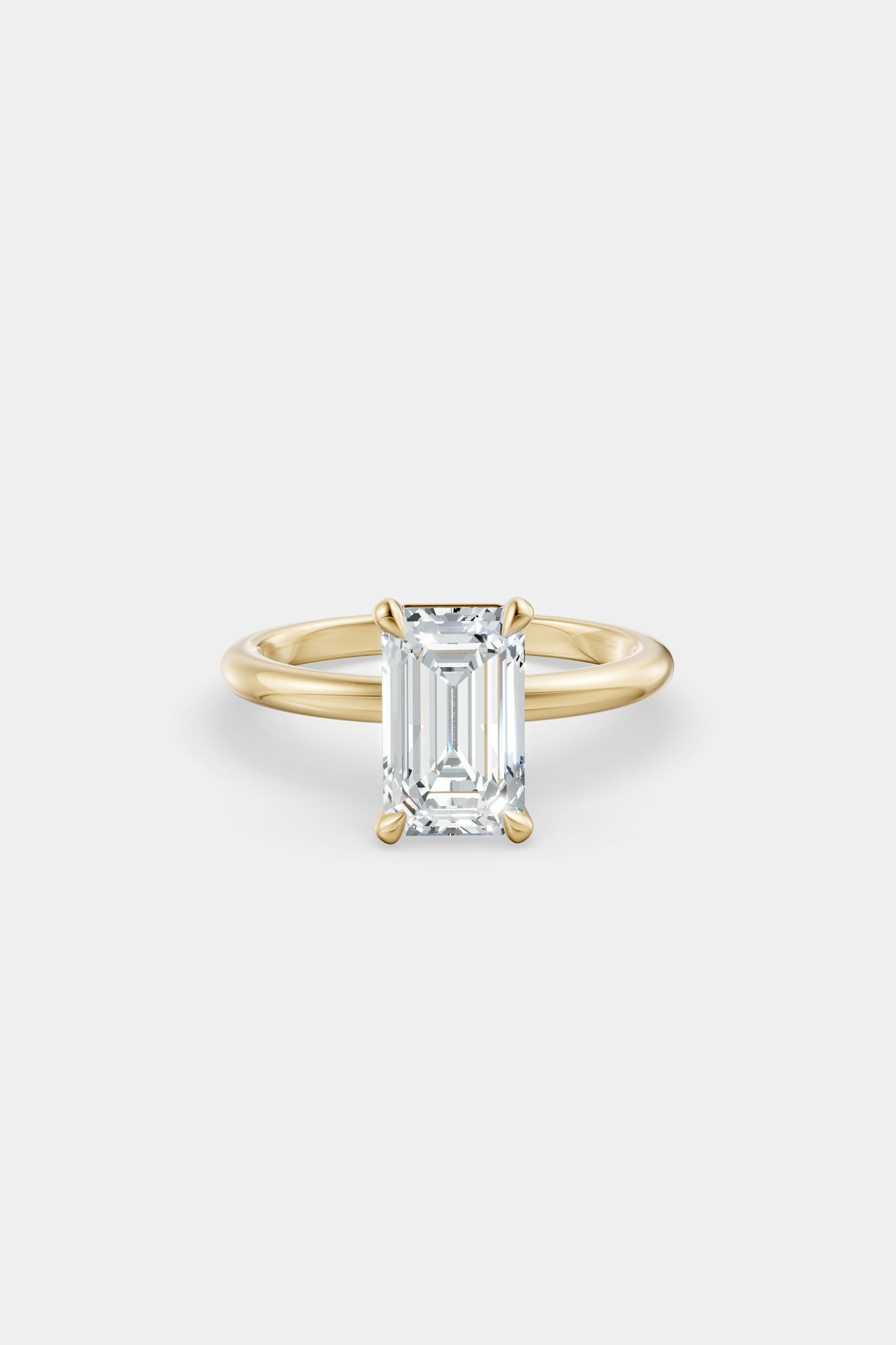 Diamond Solitaire Ring | Traditional Band