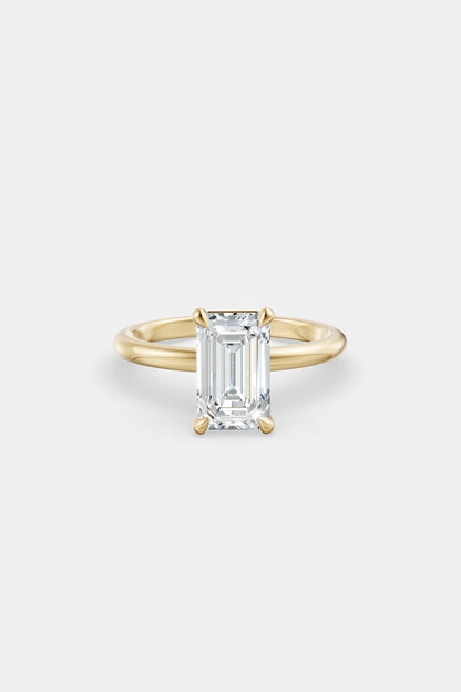Diamond Solitaire Ring | Traditional Band