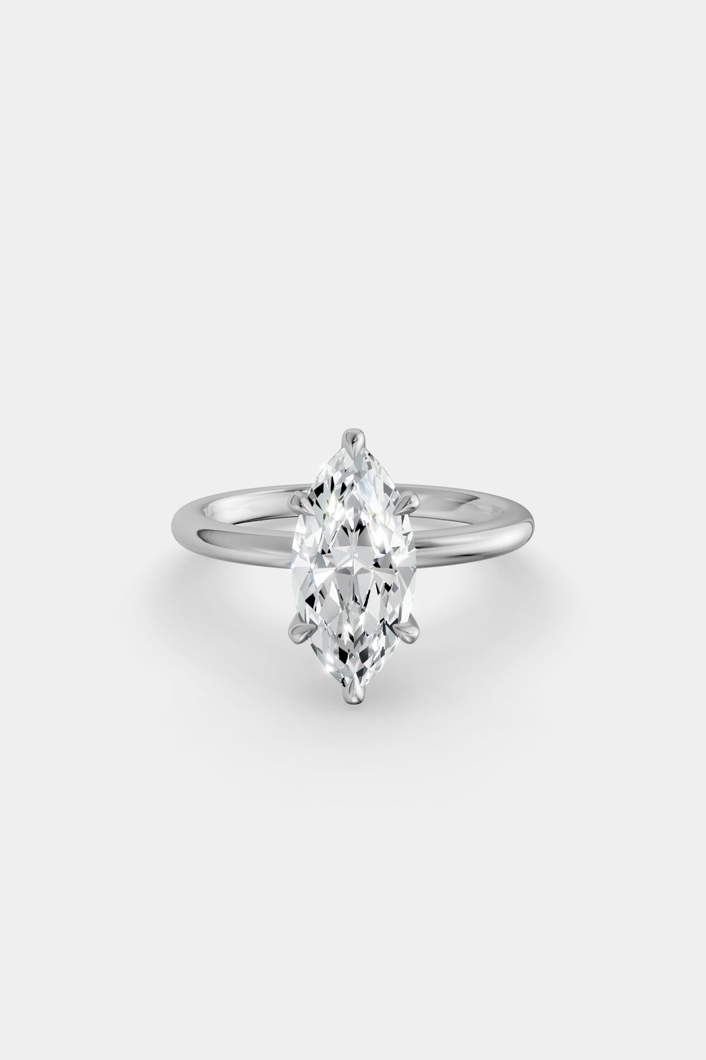 Diamond Solitaire Ring | Traditional Band