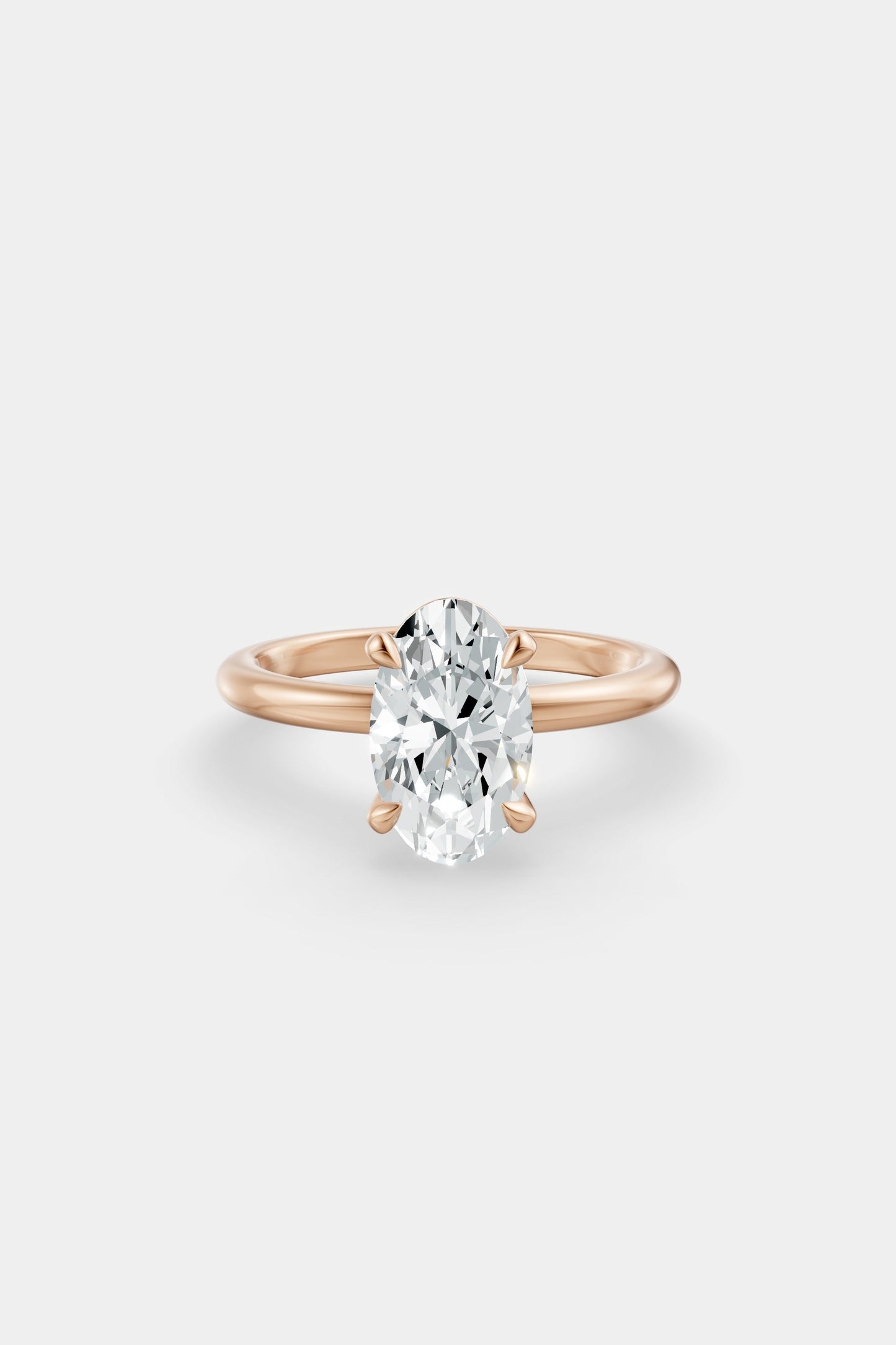 Diamond Solitaire Ring | Traditional Band
