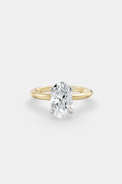 Diamond Solitaire Ring | Traditional Band