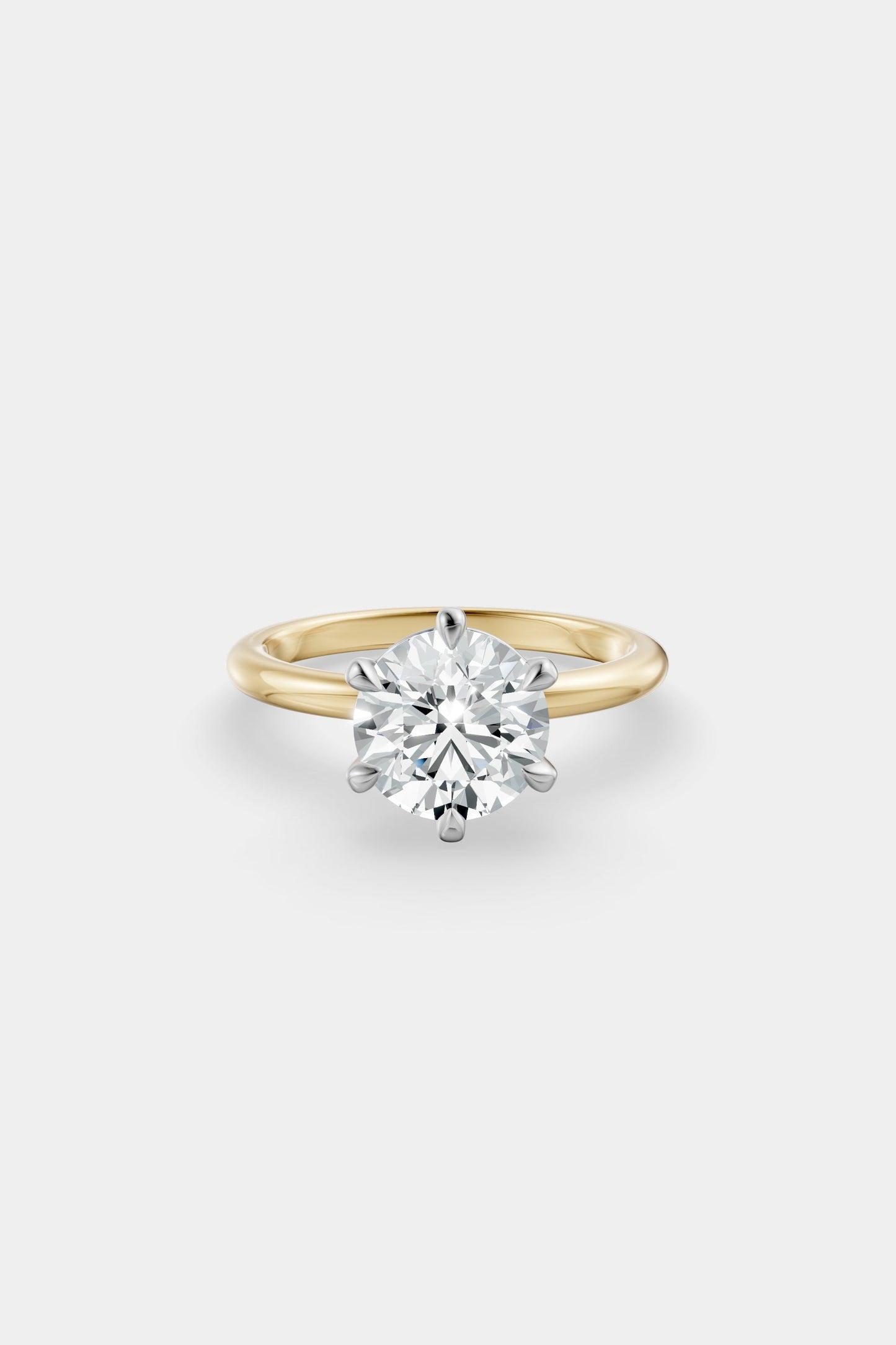 Diamond Solitaire Ring | Traditional Band