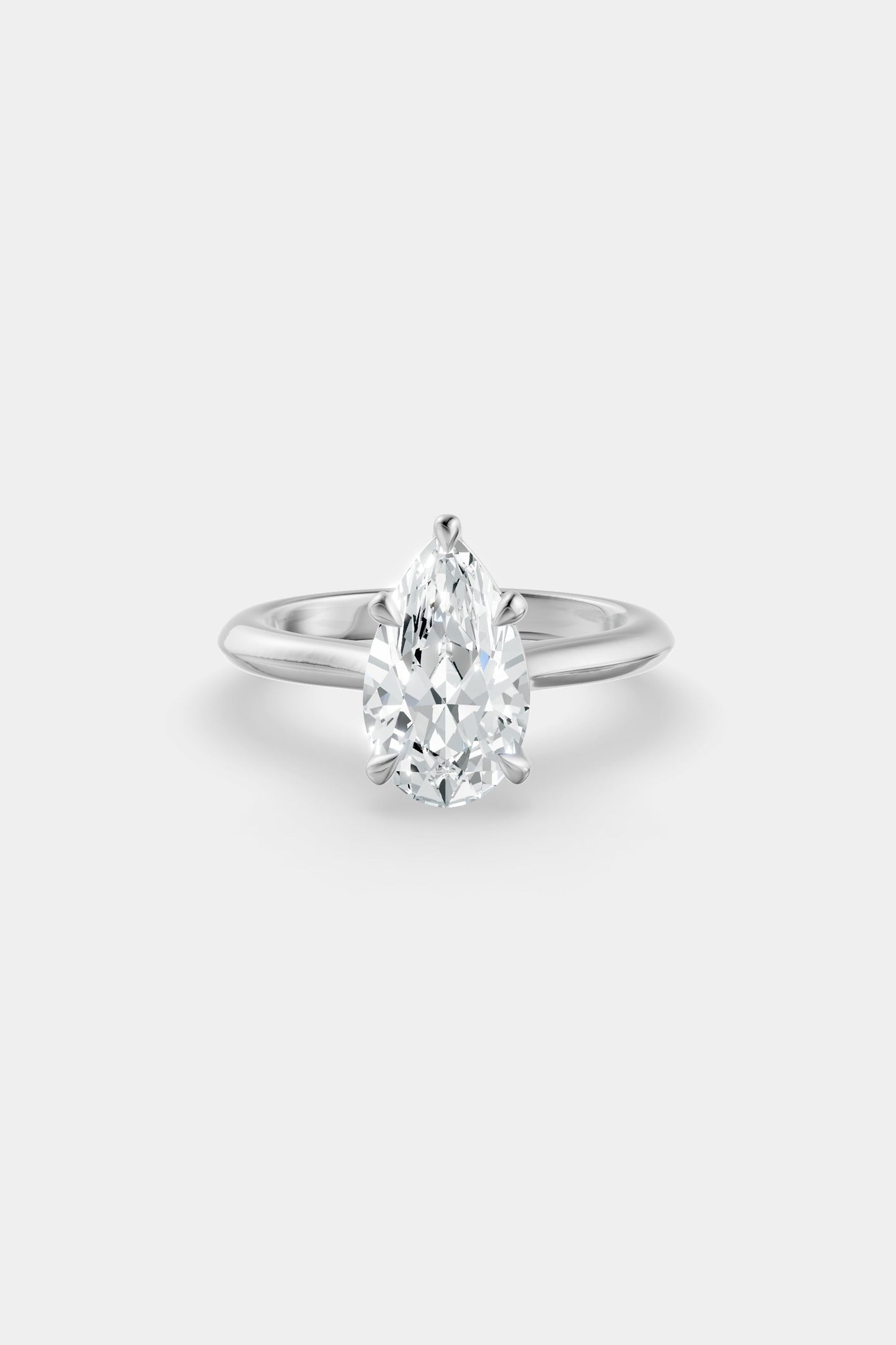 Diamond Solitaire Ring | Traditional Band
