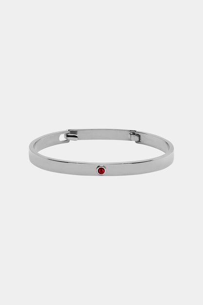 Ruby Tallows Bangle | White Gold