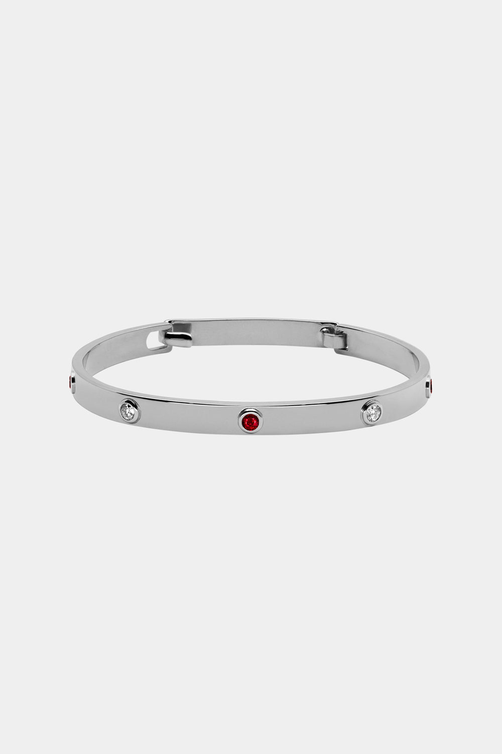 Ruby Tallows Bangle | White Gold
