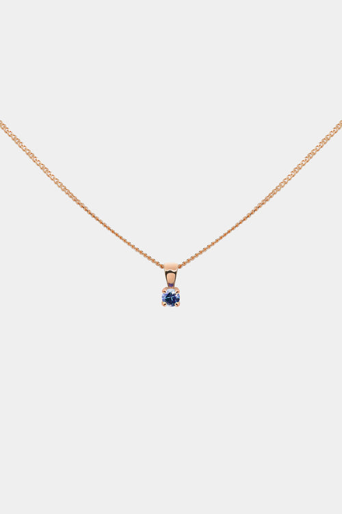Birthstone Pendant | 9K Rose Gold