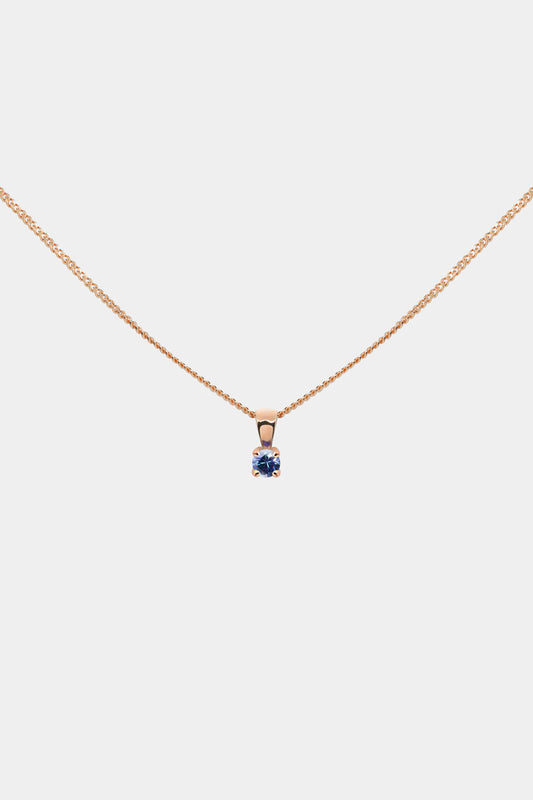 Birthstone Pendant | 9K Rose Gold