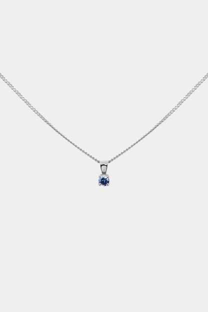 Birthstone Pendant | 9K White Gold