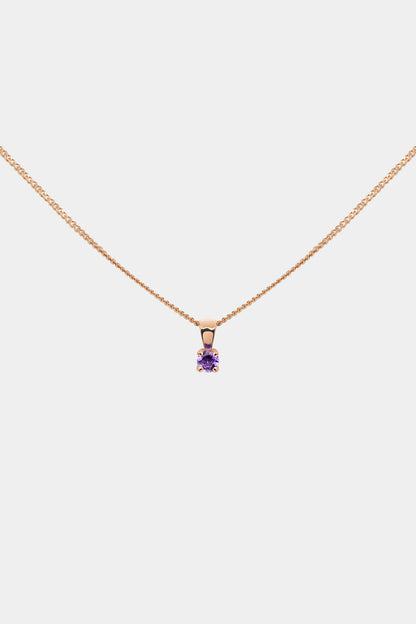 Birthstone Pendant | 9K Rose Gold