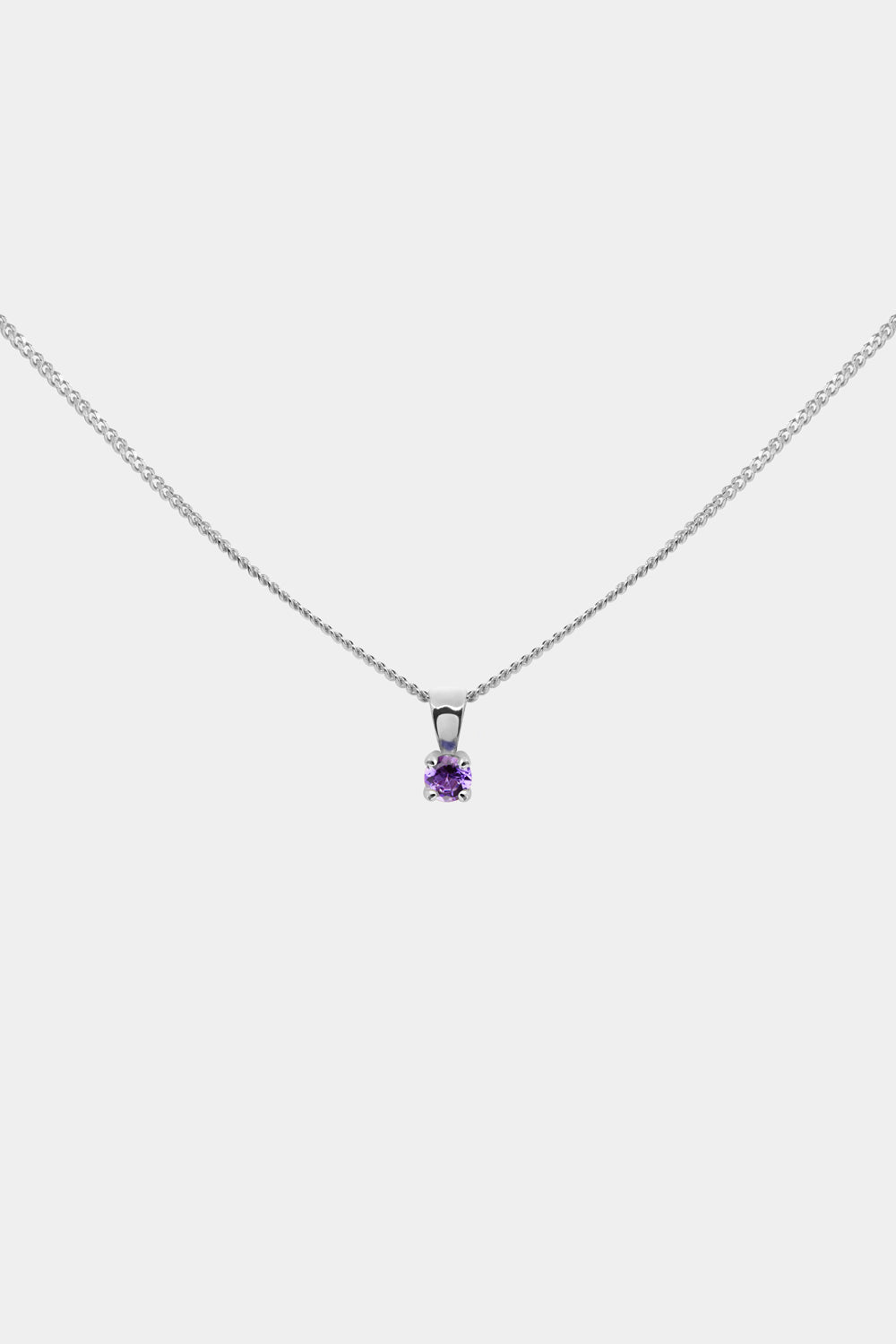 Birthstone Pendant | 9K White Gold