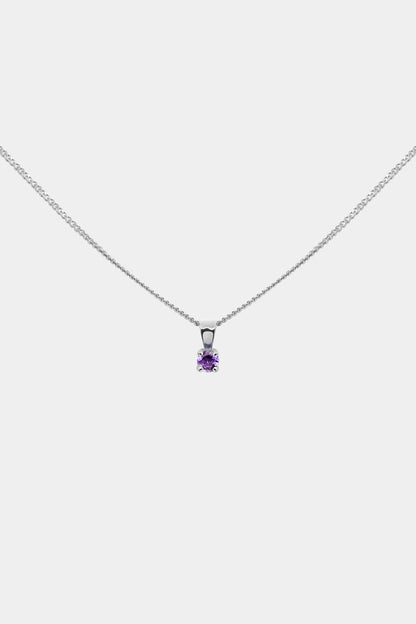 Birthstone Pendant | 9K White Gold