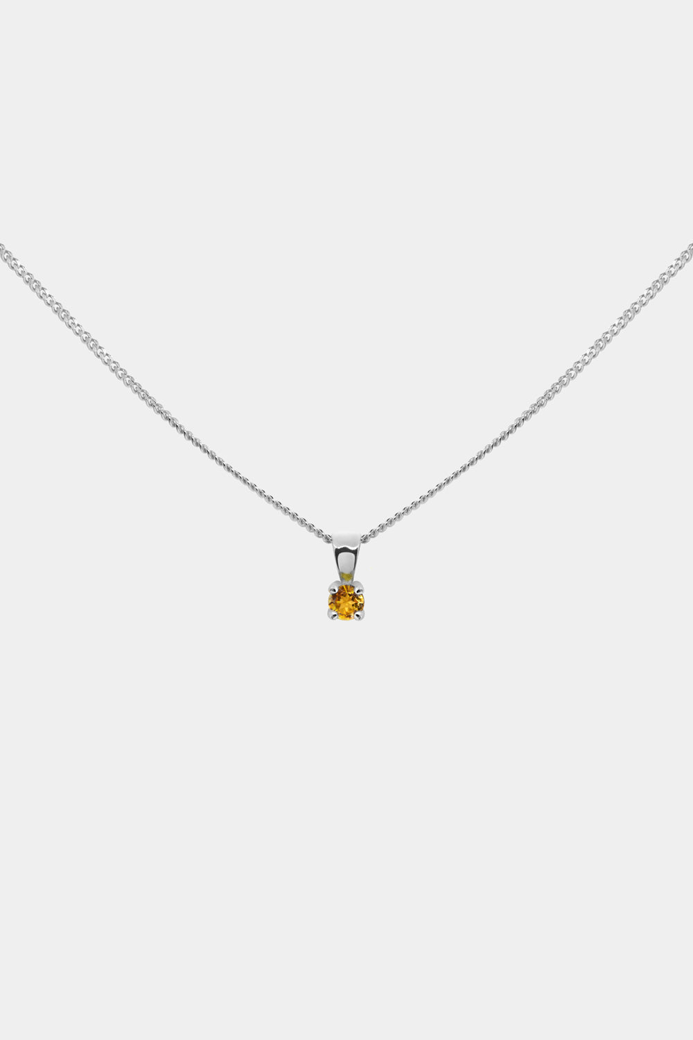 Birthstone Pendant | 9K White Gold